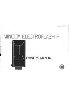 Minolta P manual. Camera Instructions.